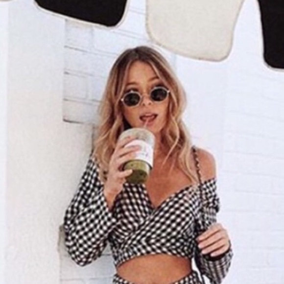 LAST!⭐️Black adorable plaid 2 piece set - Picture 4 of 8